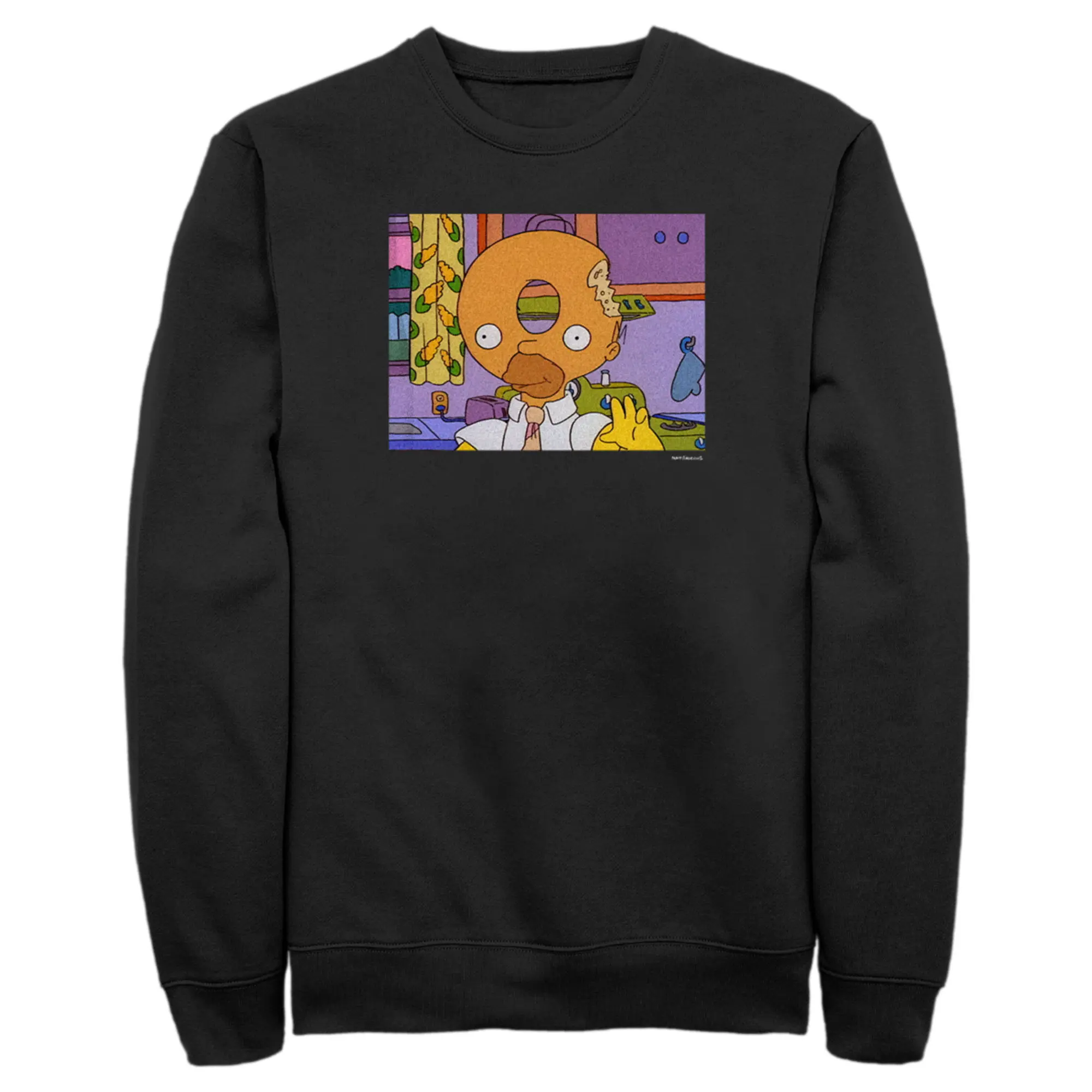 Men's The Simpsons Homer Donut Head Sweatshirt