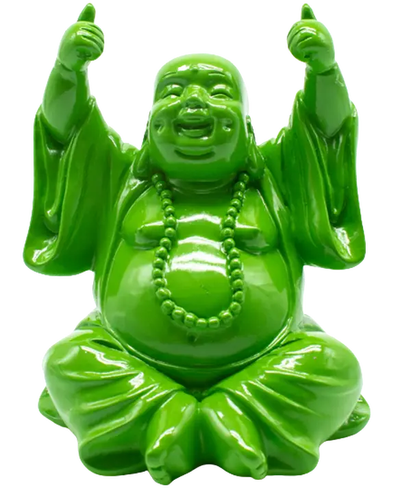 Thumbs Up Buddha - Green