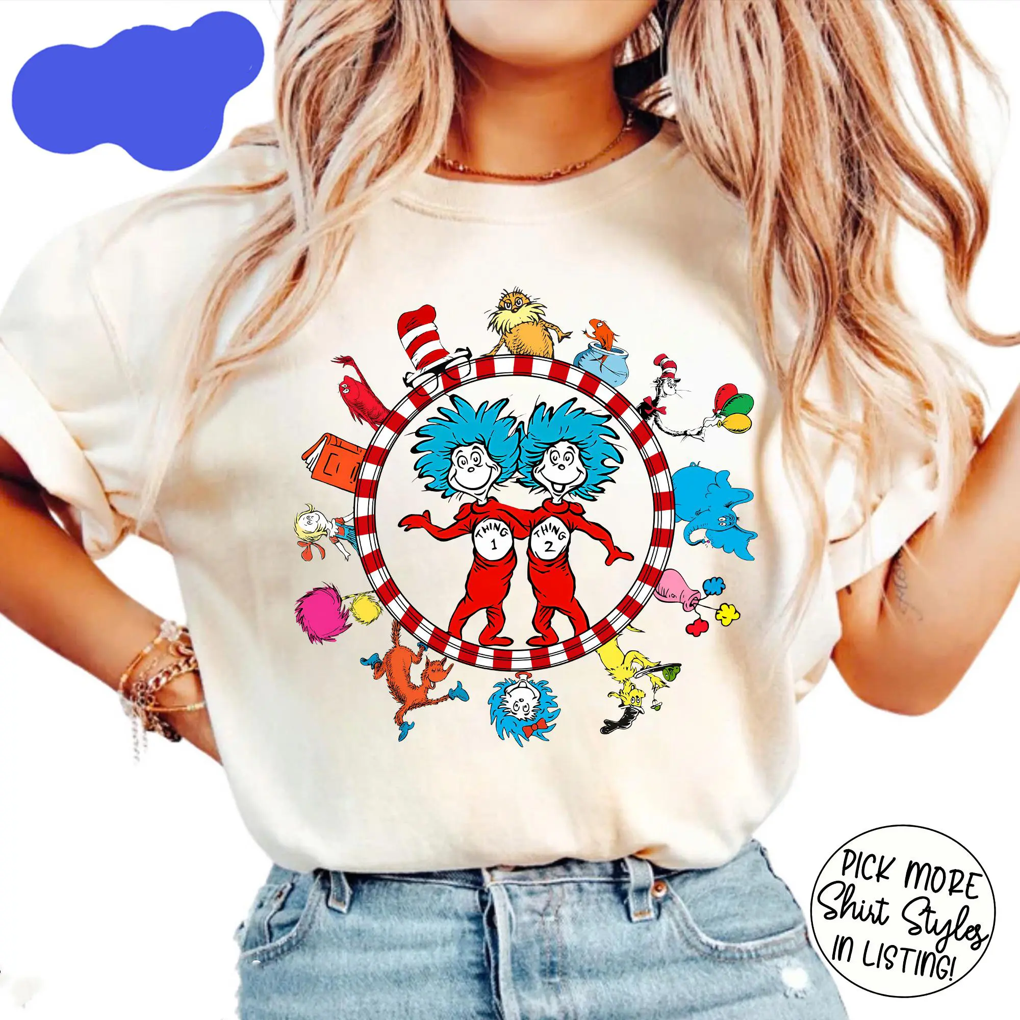 Happy Seuss's Day Shirt, Reading Day Shirt, Thing 1 Thing 2 Shirt, Teacher Gift, Reading Day Youth , Book Lover Tee