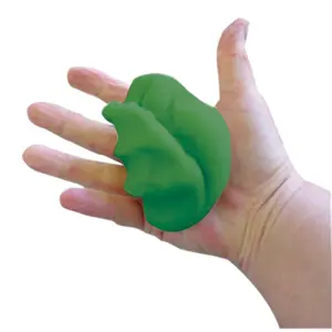 212 MAIN CanDo Memory Foam Squeeze Stress Ball - 3.5 in. Diameter, Green Medium Size, Hand Therapy Pliable Ball for Fitness & Outdoor Accessory Use