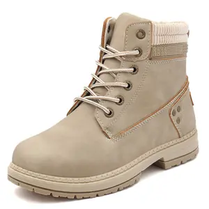 Athlefit 2025 New Style Fashion Women's Waterproof Hiking Combat Boots - Lace-up Low-top Short Boots - Ankle Guard Boots - Women's Winter Boots - Comfortable Casual Outdoor Shoes - Girl's Style