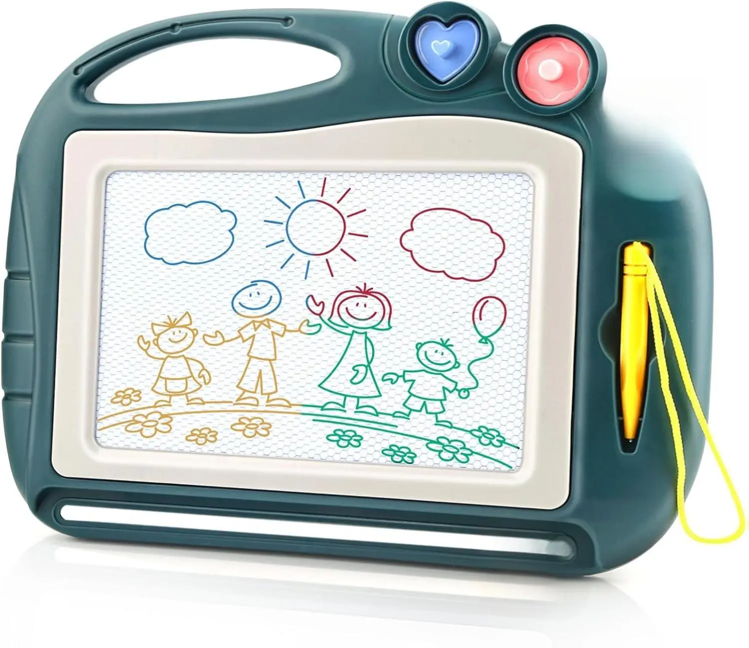 Magnetic Drawing Board for Toddlers – Educational Sketch Pad Toy for Boys & Girls Ages 1–3, Fun Gift Idea Colorful Learning