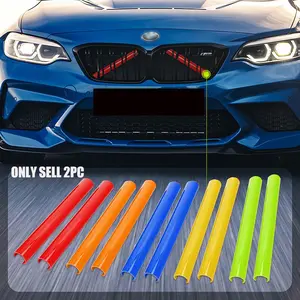 Car Front Grille Insert Trim Strip Cover, PVC Car Front Grille Insert Trim Strip Cover, Auto Sports Styling Accessories for BMW F20 F21 F22 F23 F30 F31 F32 F33 F44 F45 F46 Vehicle Accessories