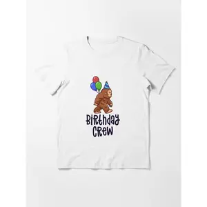 Bigfoot Birthday Crew Sasquatch Birthday Party Parents Essential T-Shirt