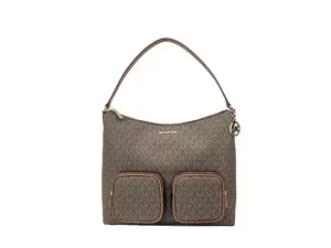 Pre-owned MICHAEL KORS Leather, Pvc Shoulder Bags Merritt Large Cargo Shoulder Women's Bag