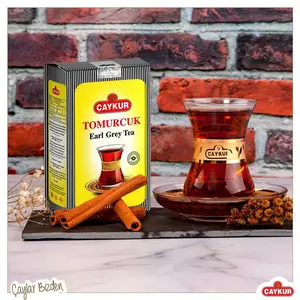 ÇAYKUR Earl Grey Tea Tomurcuk Loose Leaf with Natural Bergamot Aroma Flavor Enhancer Young Leaves Black Tea 125gr 4.4 oz