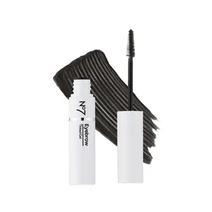 No7 Beautiful Eyebrows Gel - Contains Pink Pepper Extract for Natural Tint & Fuller, Darker Eyebrows - Flexible Brow Gel for Shaping & Filling Brows (3.7ml)