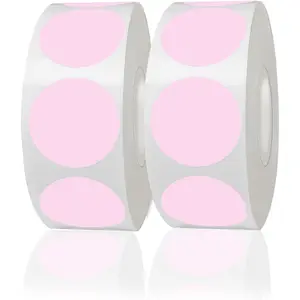 Colored Dot Stickers, 1 Inch  Circle Color Code Label,   Garage  Stickers, Yard  Price Labels (2 Rolls, 1000 count)