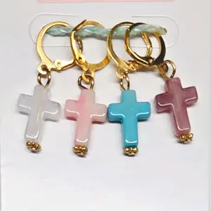 Cross Religious Stitch Markers / Progress Keepers for Amigurumi, Crochet & Knitting - Set of 4