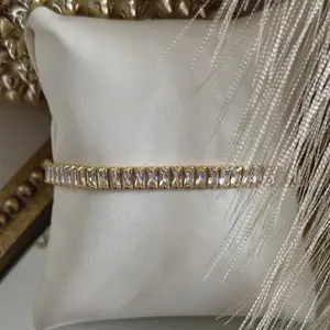 ELANA BAGUETTE ADJUSTABLE TENNIS BRACELET