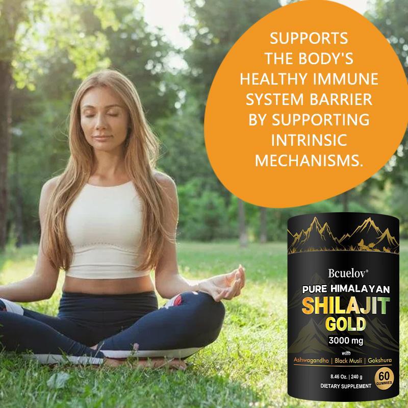 Bcuelov Pure Himalayan gold shilajit Health Supplement Supports Energy level, Supports joint health 60 Capsules
