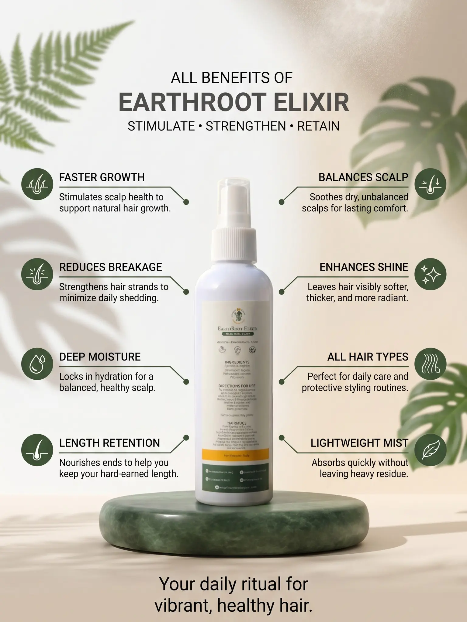 Earthroot Elixir Hair Growth Mist