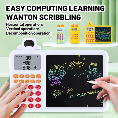 Unisex STEM Math Electronic Toy for Ages 6+, Portable Hands-On Interactive Learning Game, Challenges Cognitive Abilities, Boosts Basic Arithmetic & Early Math Skills, Ideal Educational Gift for Home-Travel
