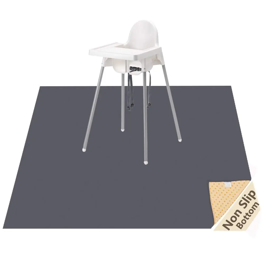 Splat Mat for Under High Chair/Arts/Crafts,  Washable Spill Mat  Anti-Slip Floor Protector Splash Mat, Messy Mat and Table Cloth