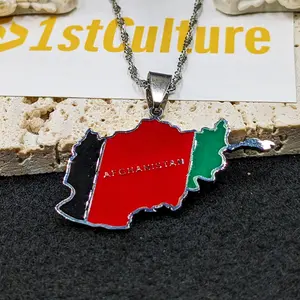 Afghanistan Necklaces, Gift, Pride, Jewelry, Flag