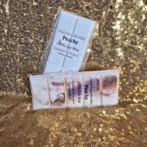 Peachy Waxmelt - 100% Soy Wax Handmade by the Grace of Jesus Christ Sweet Savory Bar Melts