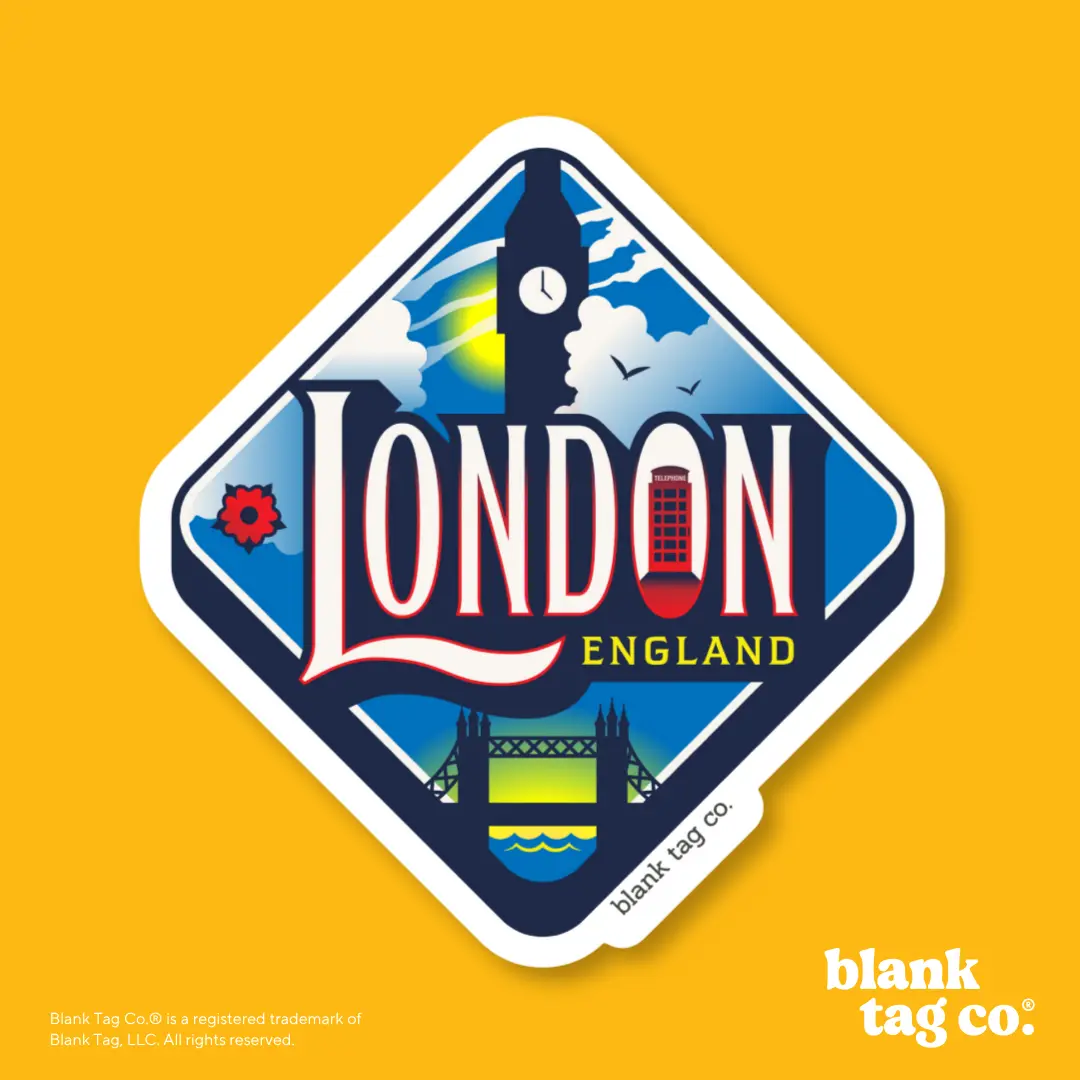 Blank Tag Co.짰 Waterproof Sticker - London City Badge