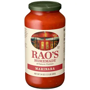 Rao's Homemade Marinara Sauce, 24 oz, All Purpose Tomato Sauce, Pasta Sauce, Carb Conscious, Keto Friendly, All Natural, Premium Quality, With Italian Tomatoes & Olive Oil