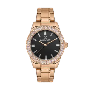 Daniel Klein Premium Women Black/Rose Gold Watch