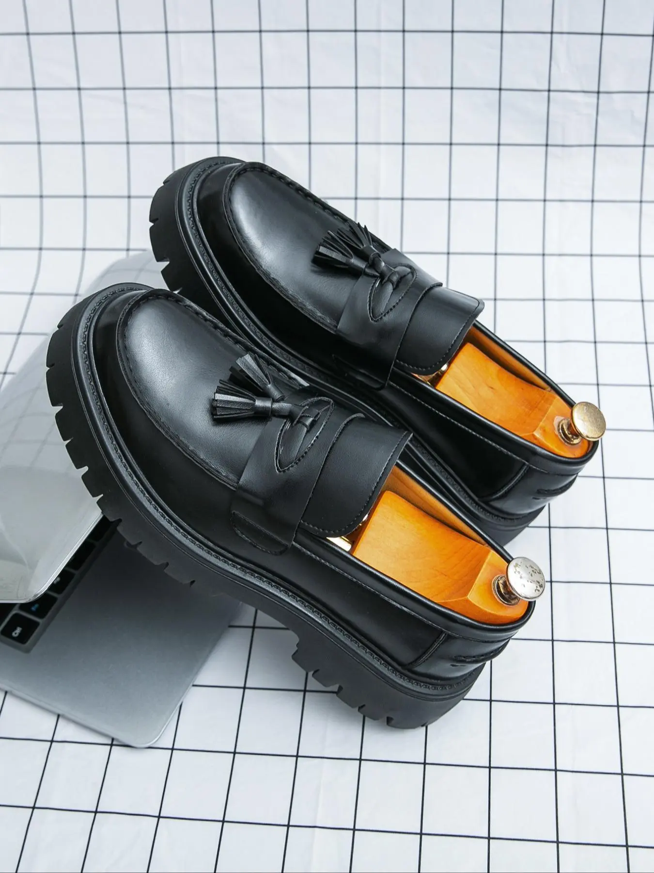 Men's Fashionable Plain Color Loafers, Casual Comfortable PU Leather Loafers for Daily Wear, Breathable Non-slip Shoes for Men