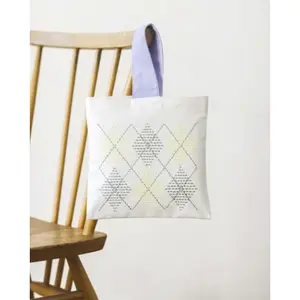 Sashiko Kit - One-handle Mini Bag Argyle