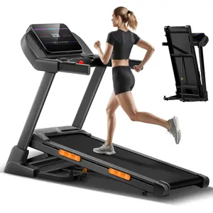 UMAY Fitness Treadmill with 20-Level 0%/20% Auto/Manual Incline, Treadmills for Home Folding with Pulse Sensors, 300-400LBS Capacity, 3.0-4.0HP Quiet Brushless, Max 8.7 MPH