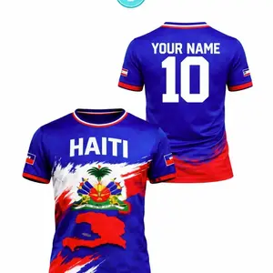 2026 Personalized Name Number Haiti Soccer Jersey, Haitian Flag Football Fan Shirt