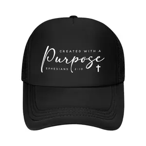 Christians Created With A Purpose Bible Verse Faith Gift Baseball Cap
