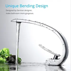 Chrome Bathroom Sink Faucet,Single Handle Single Hole Brass Lavatory Vanity Faucet,Basin Mixer Taps with Supply Hose