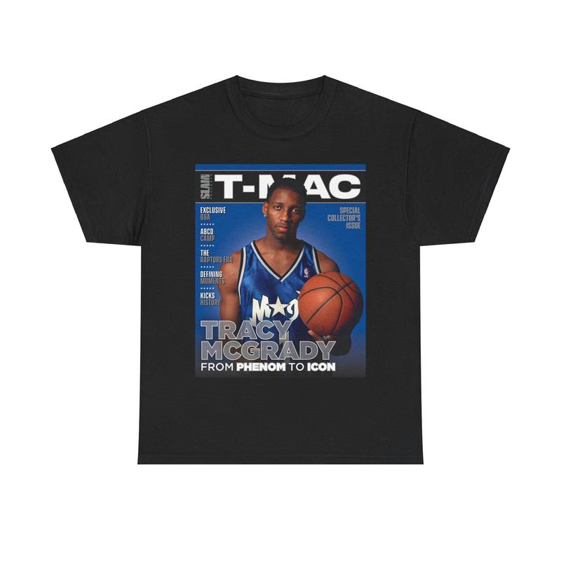 Tracy McGrady "T-Mac" Shirt, Orlando Magic NBA SLAM Cover T-Shirt, Unisex Sports Tee, Vintage Retro Basketball Streetwear, Gift For Men, Dad