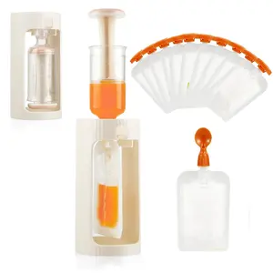 Squeeze Station for Baby Puree Food Storage, Baby Food Pouch Filling Maker with 10 Pcs Pouches, Pouch Filling Station for Infant and Toddlers