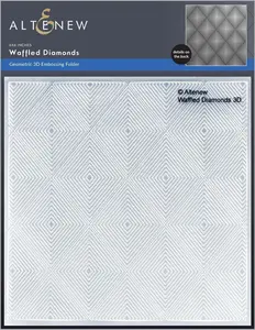 Waffled Diamonds 3D Embossing Folder