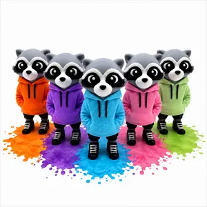 Raccoon Hoodie Keychain – Fidget Toy, Bag Charm, Kawaii Accessory