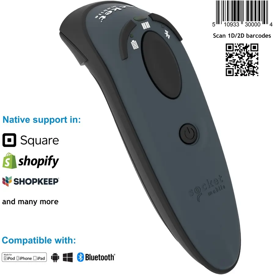 Socket Mobile DuraScan&reg; D740 Universal Barcode Scanner Gray
