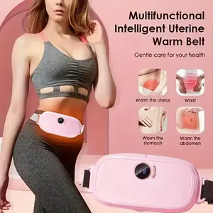 Portable Menstrual Heating Pad Heating Pads Automatic Shut Off Belly Wrap Adjustable Belt Menstrual Cramps Relief Pad Massage