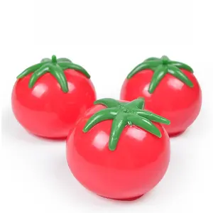 Novelty Tomato Squeeze Toy - Unbreakable Fruit Squishy, Soft Decompression Fidget for Kids & Adults
