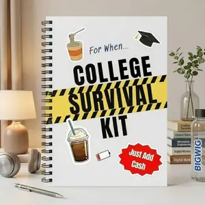College Gift Card Book, Graduation Cash Holder Book, Interactive Gift Card Album for College, Care Package Gift Idea