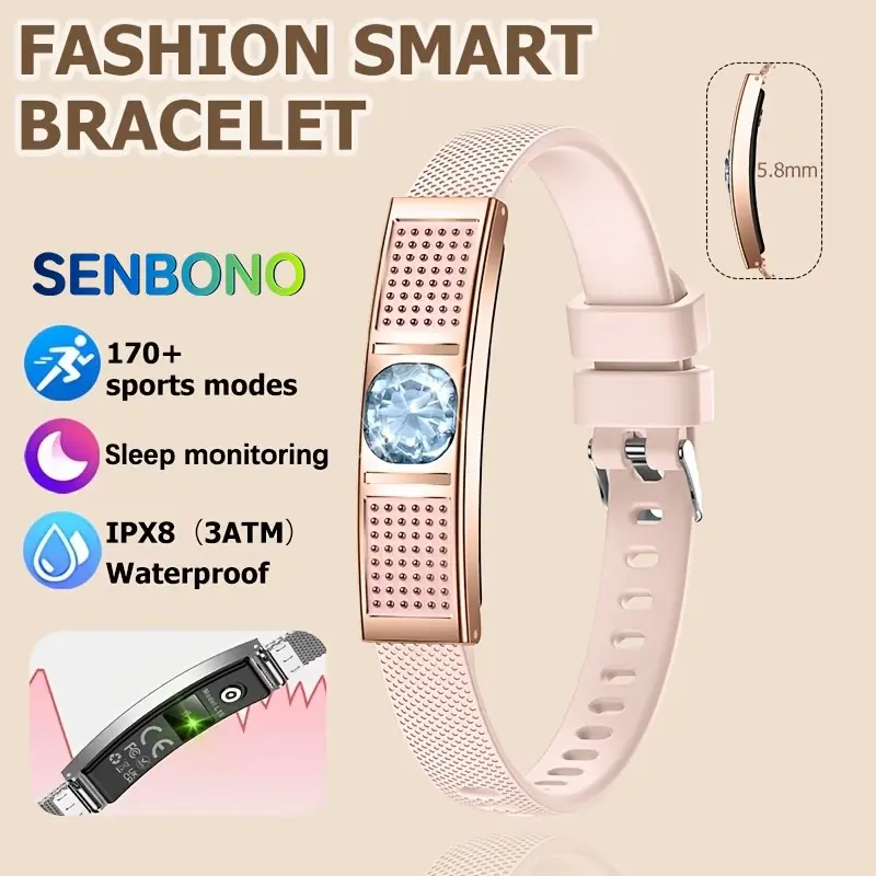 2026 Top Fashion Smart Men's and Women's Fitness Bracelets, Call Reminders, Sedentary Reminders, Photo/Recording Control, Alarm Clock, Sleep Monitoring, Waterproof, 170+Exercise Modes, Birthday Gifts - The Perfect Anniversary Gift for Couples.