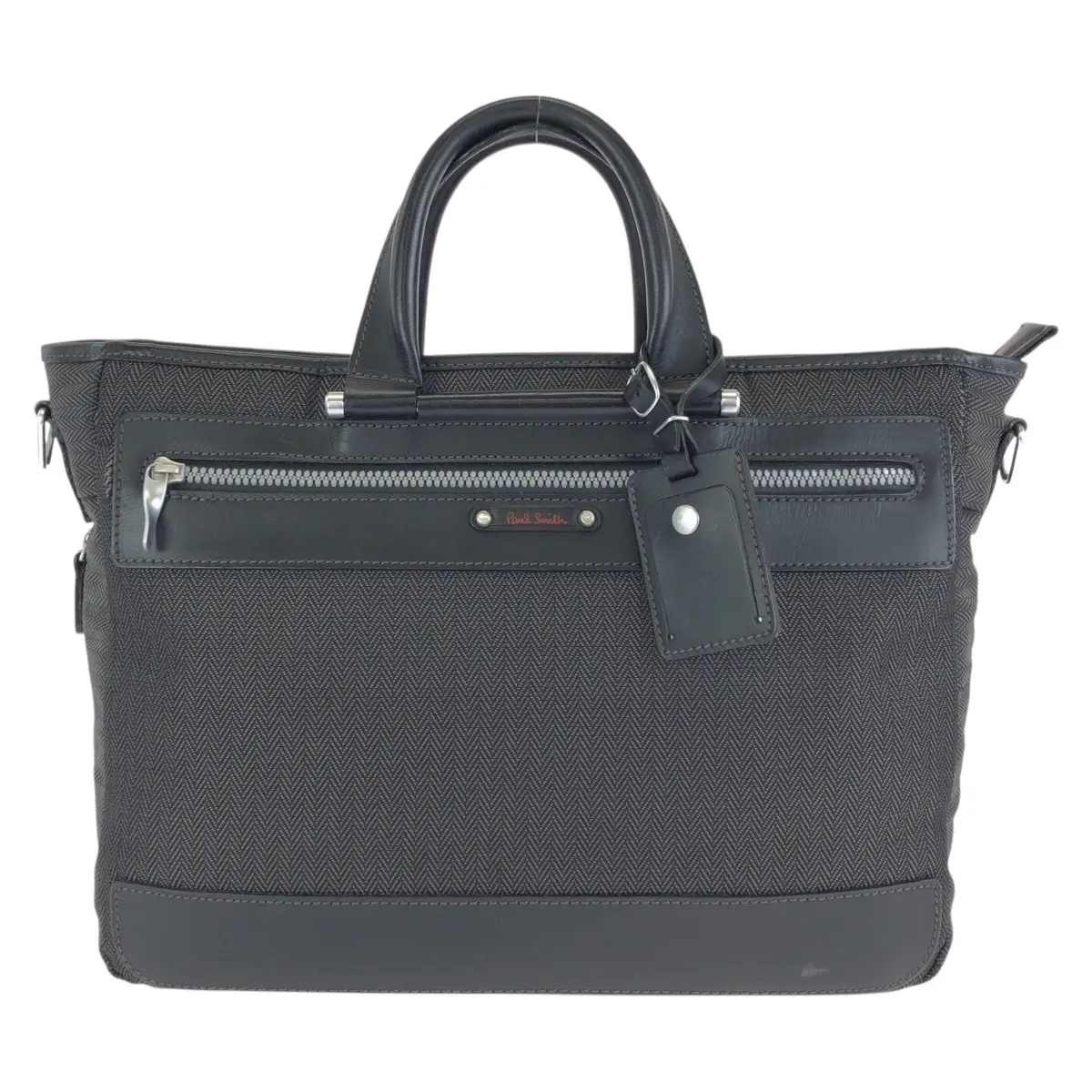 Pre-owned Paul Smith Polyester Tote Bags Soft Collection Polyurethane Leather Business Bag