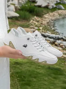 Men's Casual Lace Up Low Top Sneakers, Fashionable Breathable Comfortable Sports Shoes, Male All-match Round Toe Shoes for Daily Wear