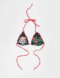 ED HARDY  Womens Triangle Bikini Top