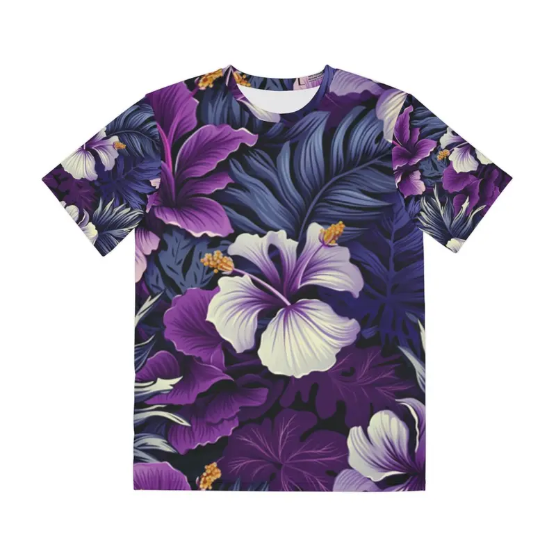 All Over Print T Shirt Unisex Adult Hawaiian Tropical Surf Beach Floral Aloha