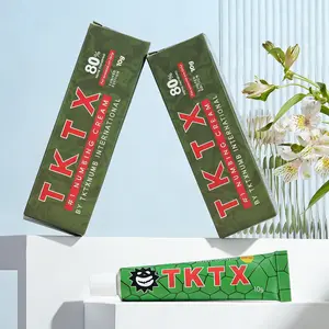 TKTX Green 80% Tattoo Numbing Cream | Pain-Free Tattoo Sessions Made Easy! Fast-Acting Formula for Comfort & Focus, Loved by Artists Worldwide（2pcs）