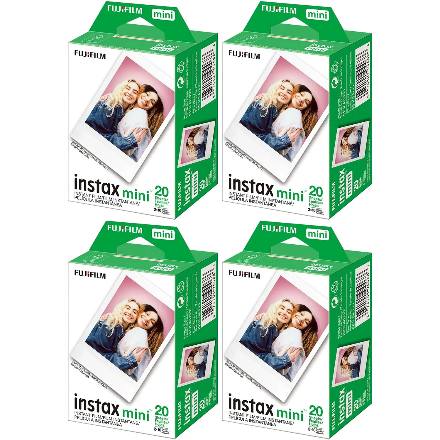 Fujifilm Instax Mini Color Instant Film - 80 Count Film Exposures Fujifilm Instax Mini Color Instant Film - 80 Count Film Exposures