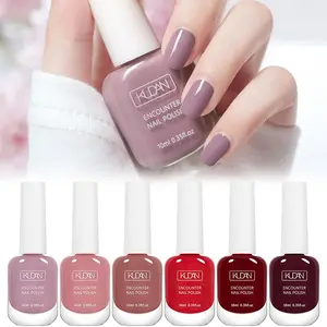 Water-based Peel Off Nail Polish, 6 Counts/set Durable Color Nail Art Polish Manicure, Suitable for Spring and Summer Women and Girls To Use Nail Polish