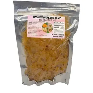 Rice Paper With Garlic Satay 7.05oz - Bánh Tráng Trộn Tỏi Satế 200g-Ready to Mix