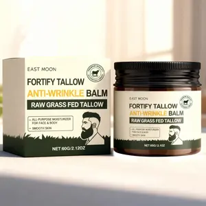 East Moon Men's Tallow Nourishing Cream, Moisturizer, Deep Moisture, Hydrating & Smooth, Silky, Gentle Facial Skin Care, Water Locking Moisturizing, Skin Repair