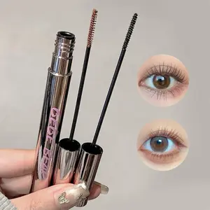 Long Lasting Waterproof Mascara, 2pcs Natural Curl Eyelashes Mascara, Professional Eye Enhancement Makeup Products for Women, Cosmetic
