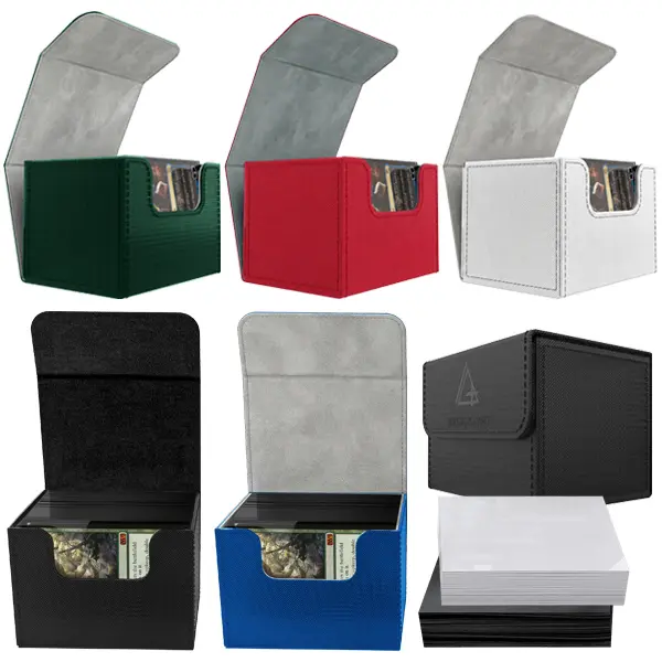 MTG Deck Box | 100 Card Kit - Includes Inner and Outer Sleeves. Yugioh, Ultra, TCG Pro Deck Box MTG