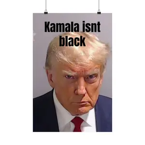 Kamala isnt black poster